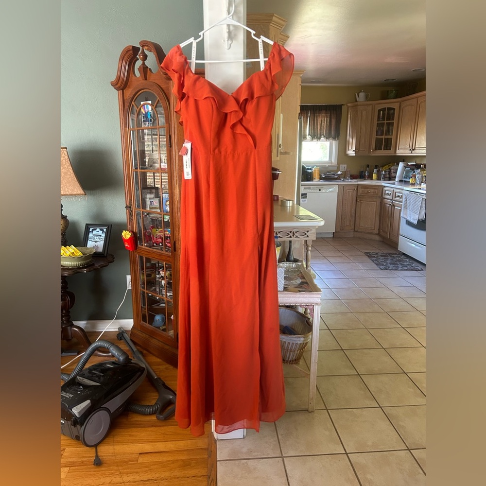 Azazie Sophie dress Paprika